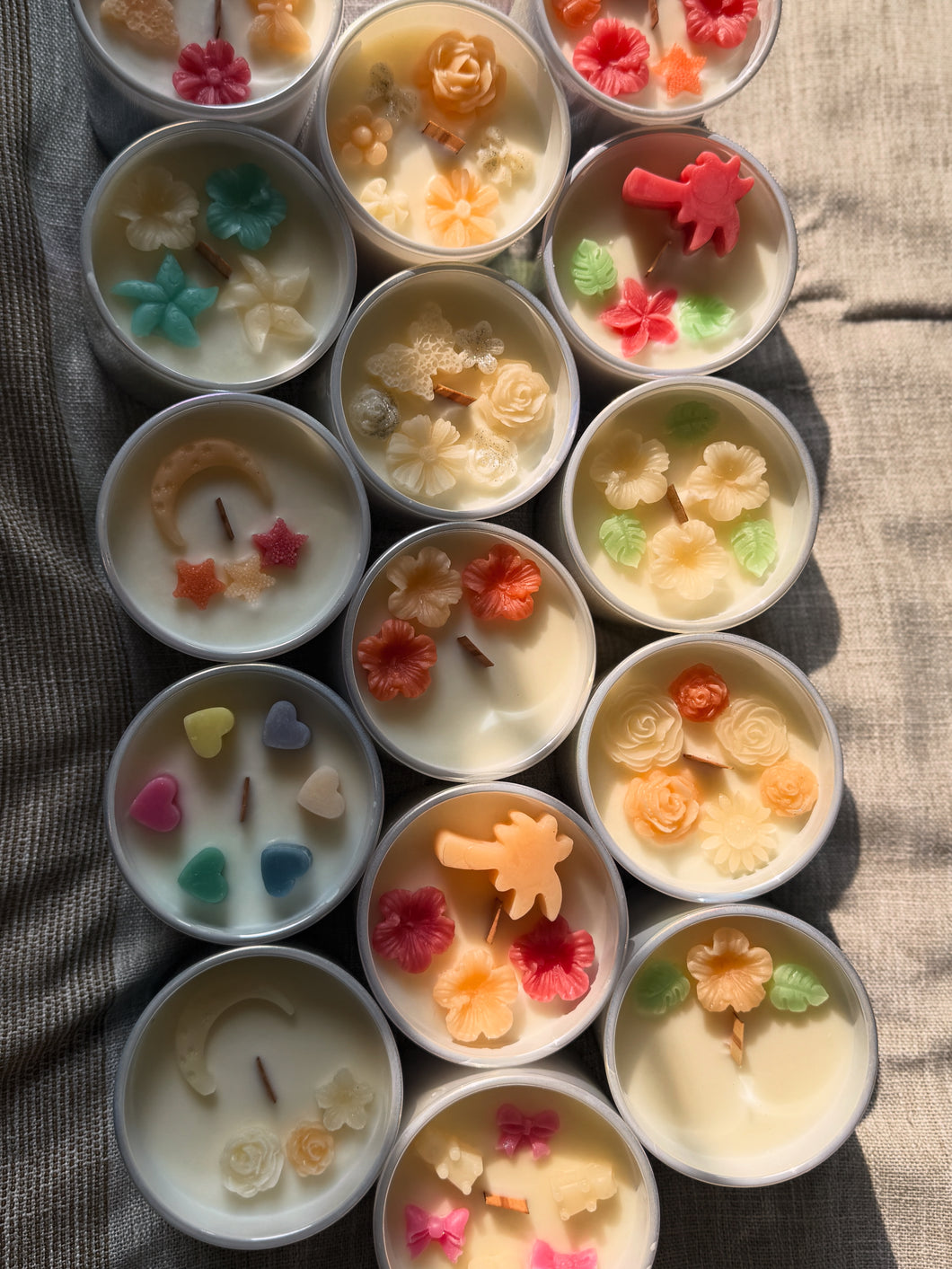 Bougies décorées (Grand format 8oz)