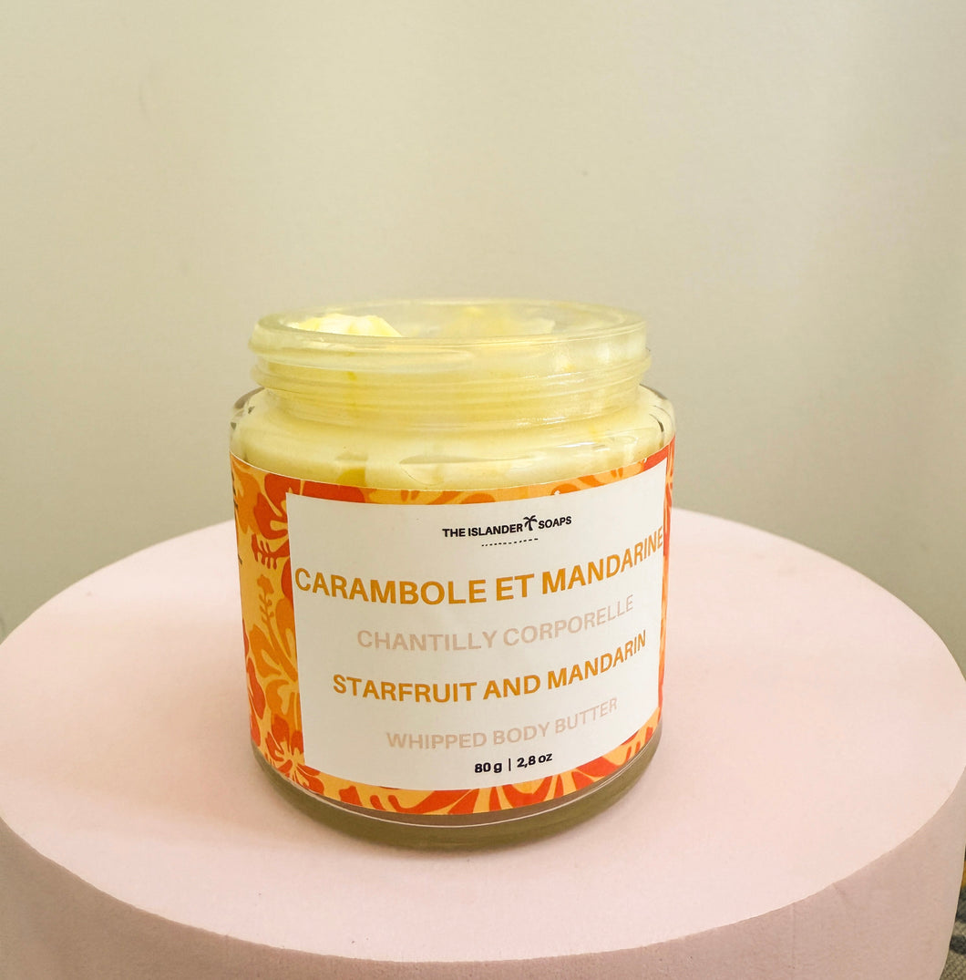 Chantilly corporelle carambole et mandarine